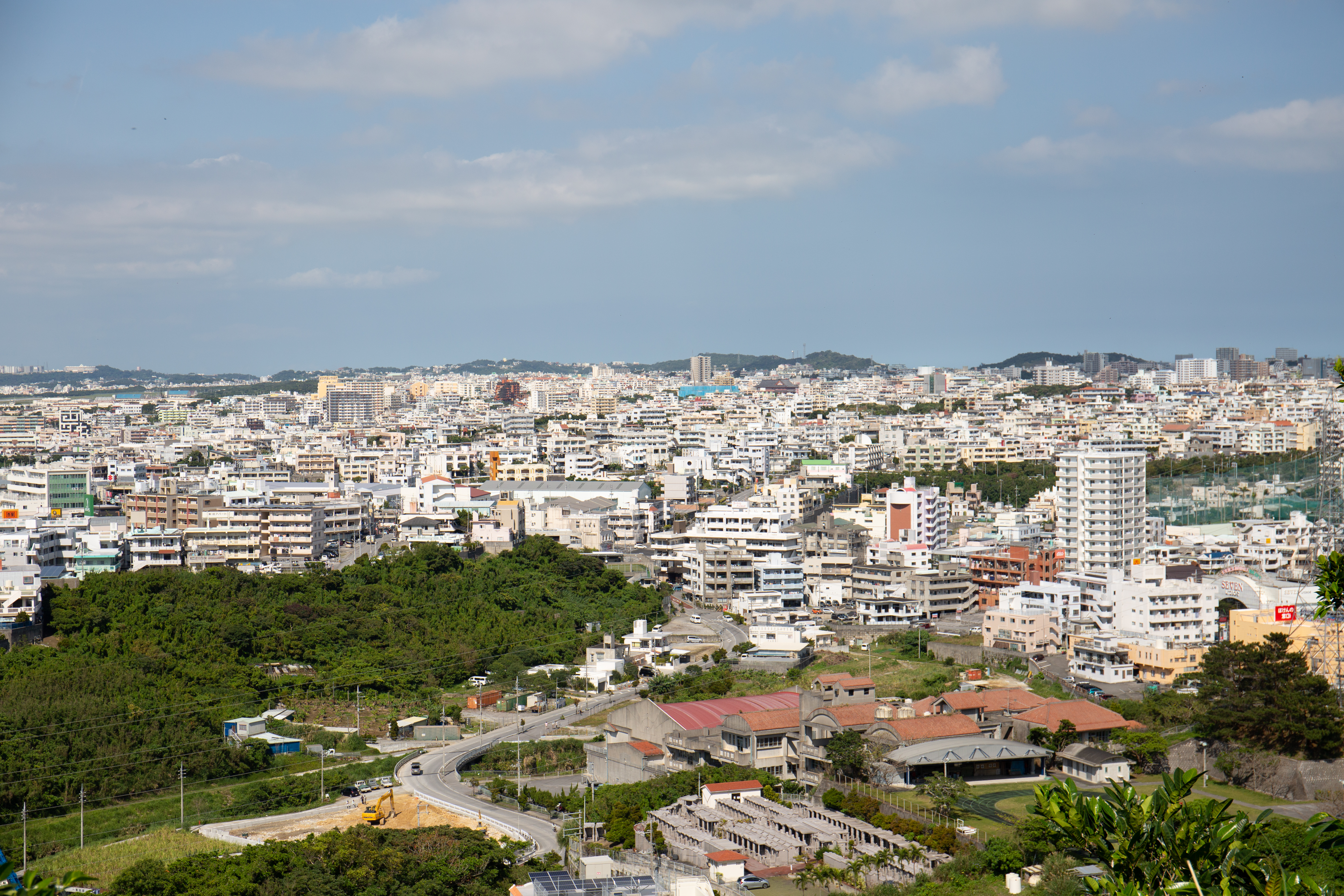 The view of Chatan from Hacksaw Ridge in Okinawa, Japan