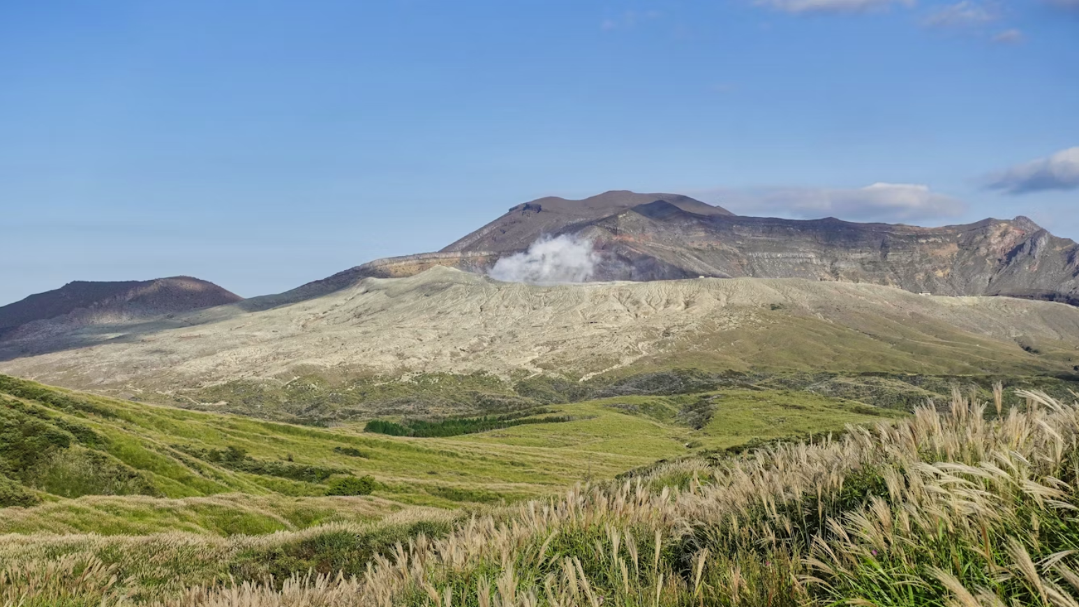 Majestic Mount Aso and its grasslands, Kumamoto