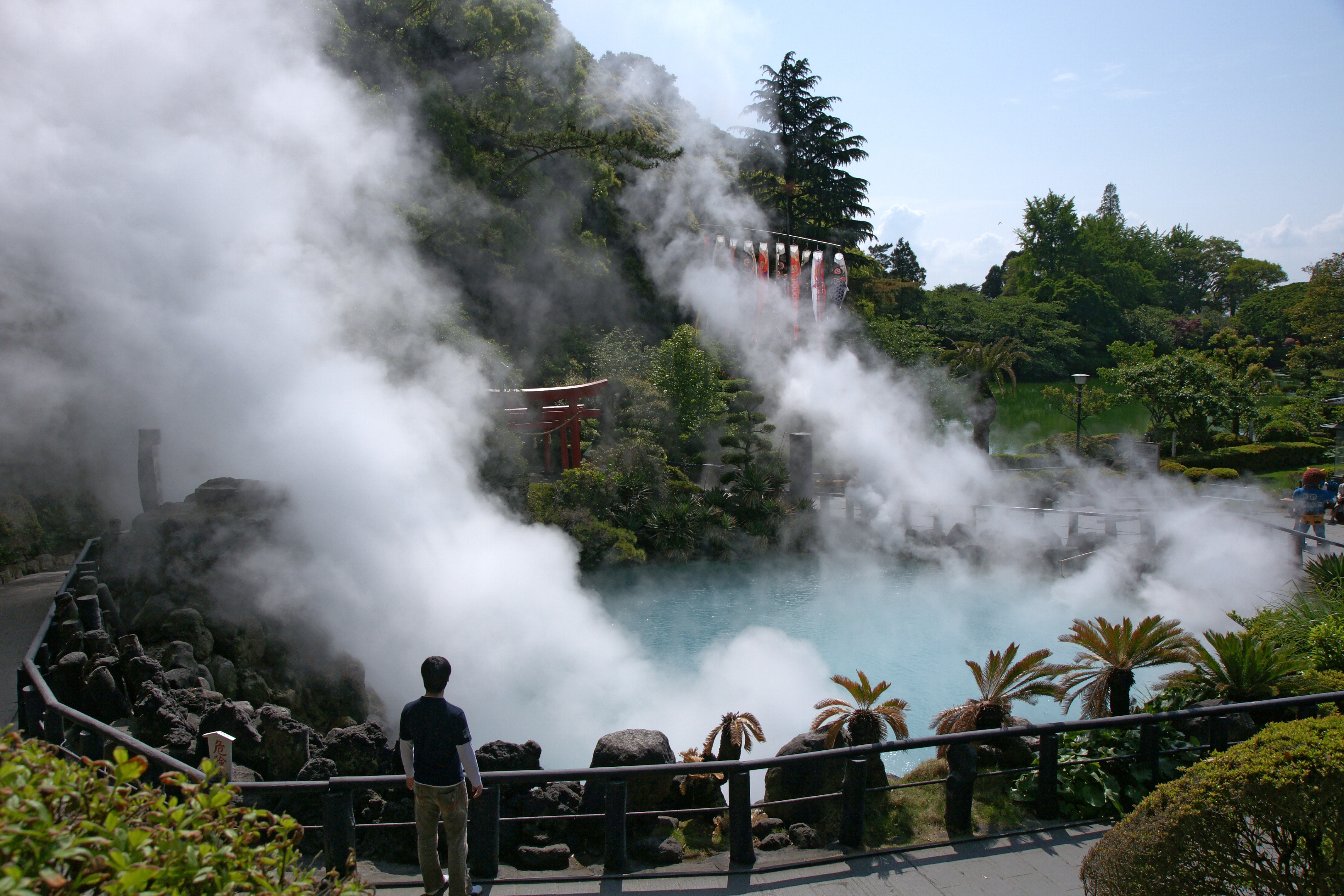 A view of Umi Jigoku of Beppu Jigokumeguri, Beppu, Oita prefecture, Japan