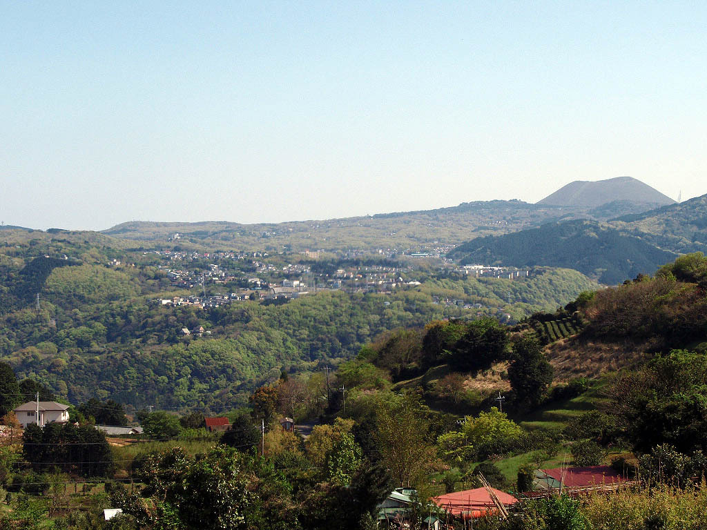 View of Izu Kogen and Mount Omuro on the left