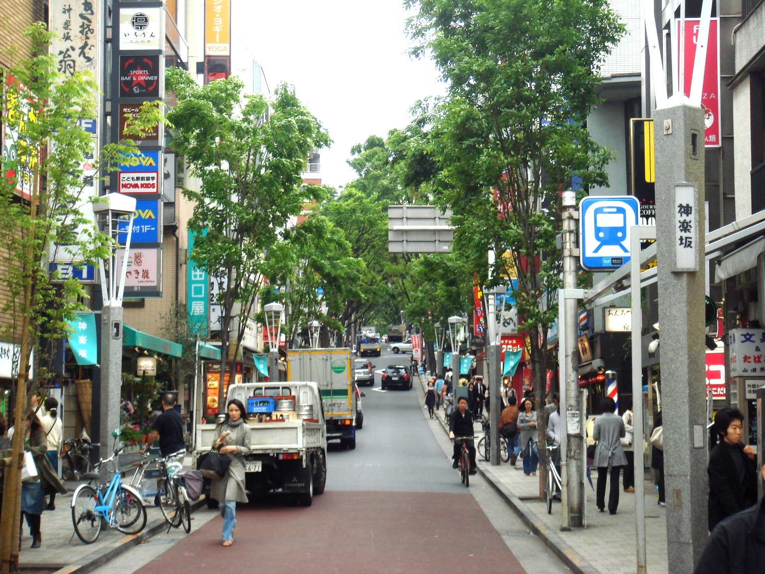 View from Kagurazaka Street