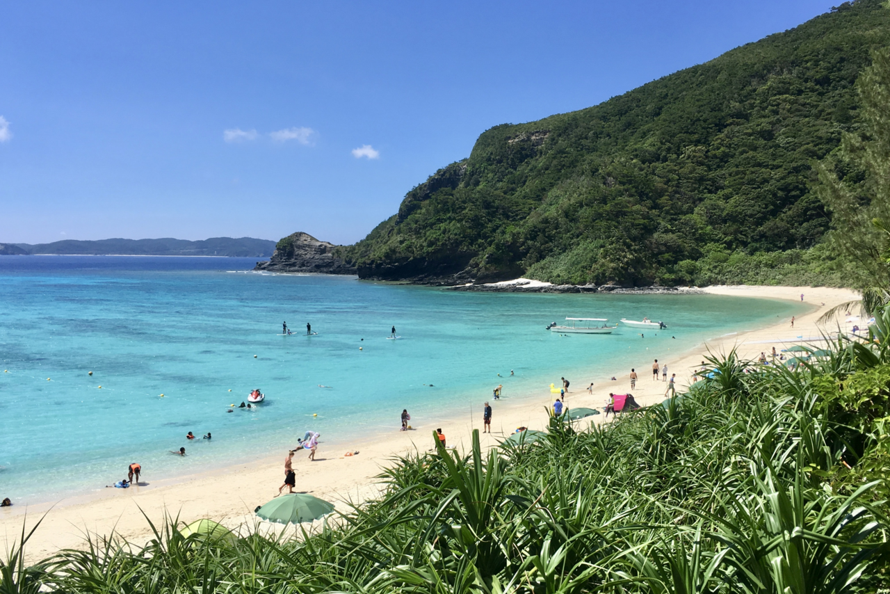 View of Tokashiku Beach on Tokashiki Island, Okinawa
