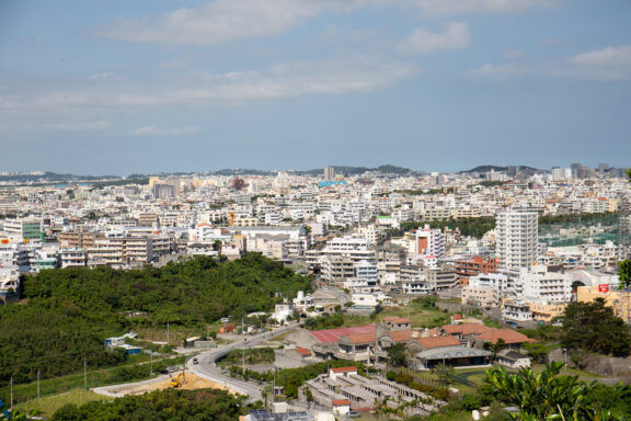 The view of Chatan from Hacksaw Ridge in Okinawa, Japan