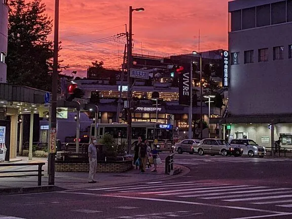 Twilight of Kitaōji Town in Kyoto (Source: Nyrate from Wikipedia)