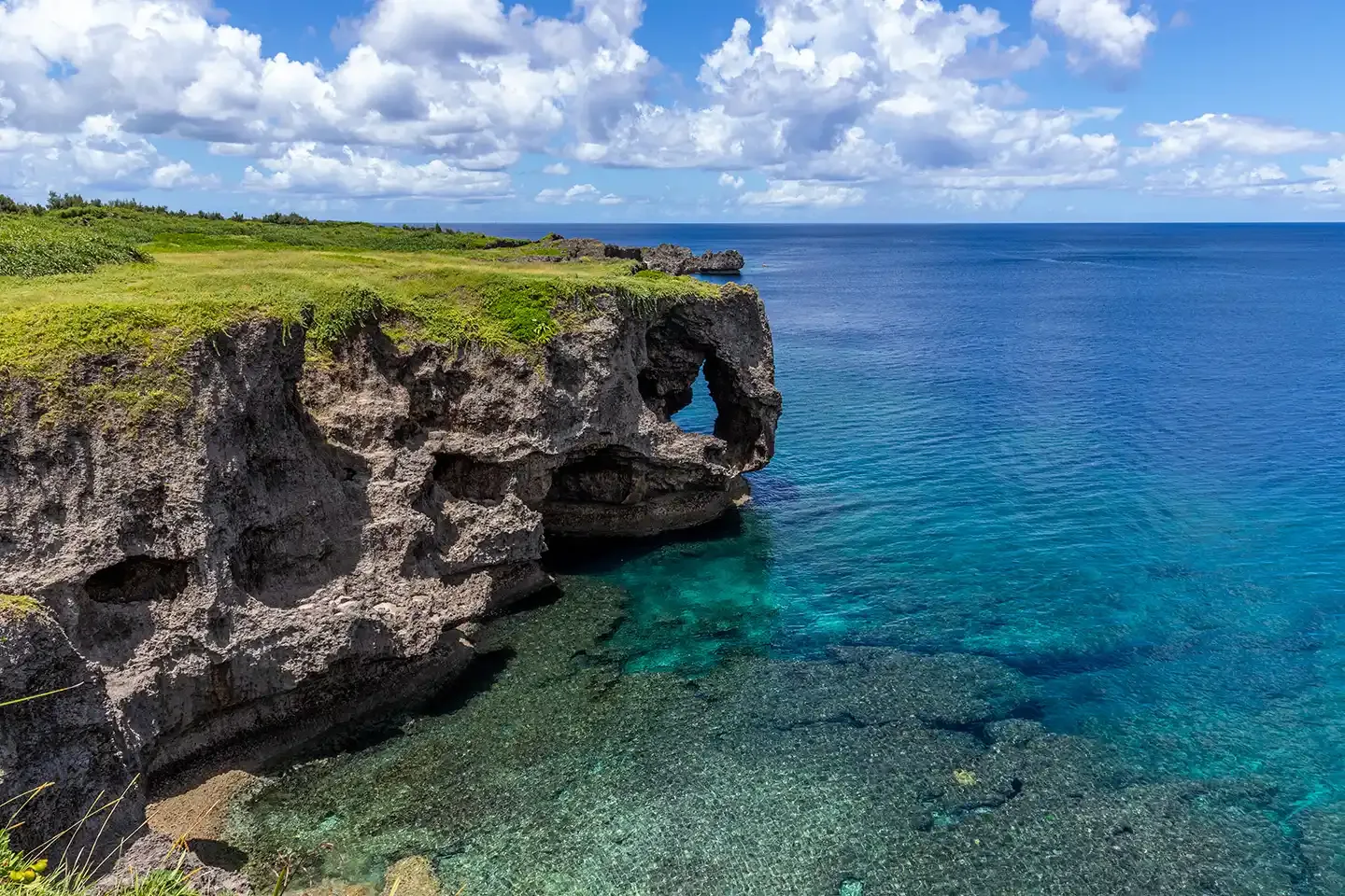 View of Cape Manzamo, Okinawa, Japan
